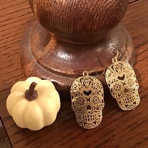 Skull Earrings Sugar Candy Day of the Dead Halloween